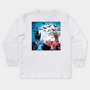 Seeing Double Good VS Evil Kids Long Sleeve T-Shirt